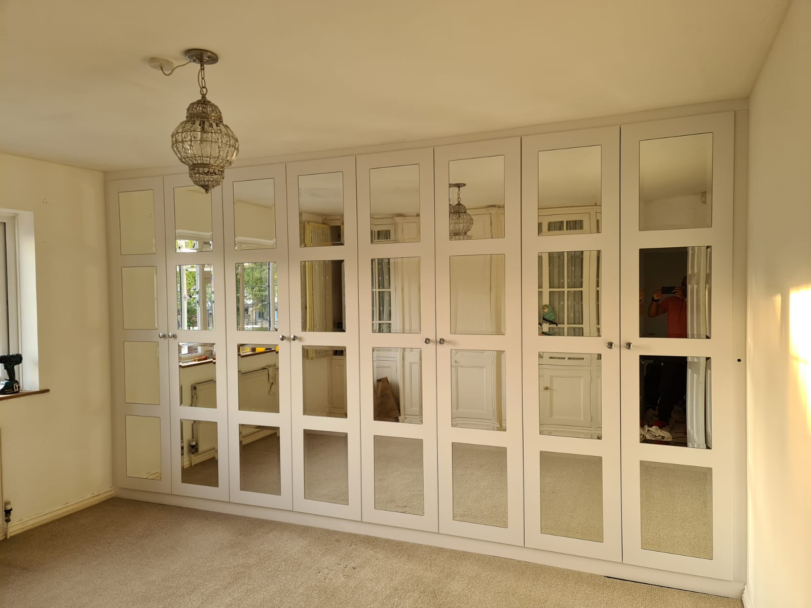 Double Door Hinged Wardrobes with Premium Glass Handles