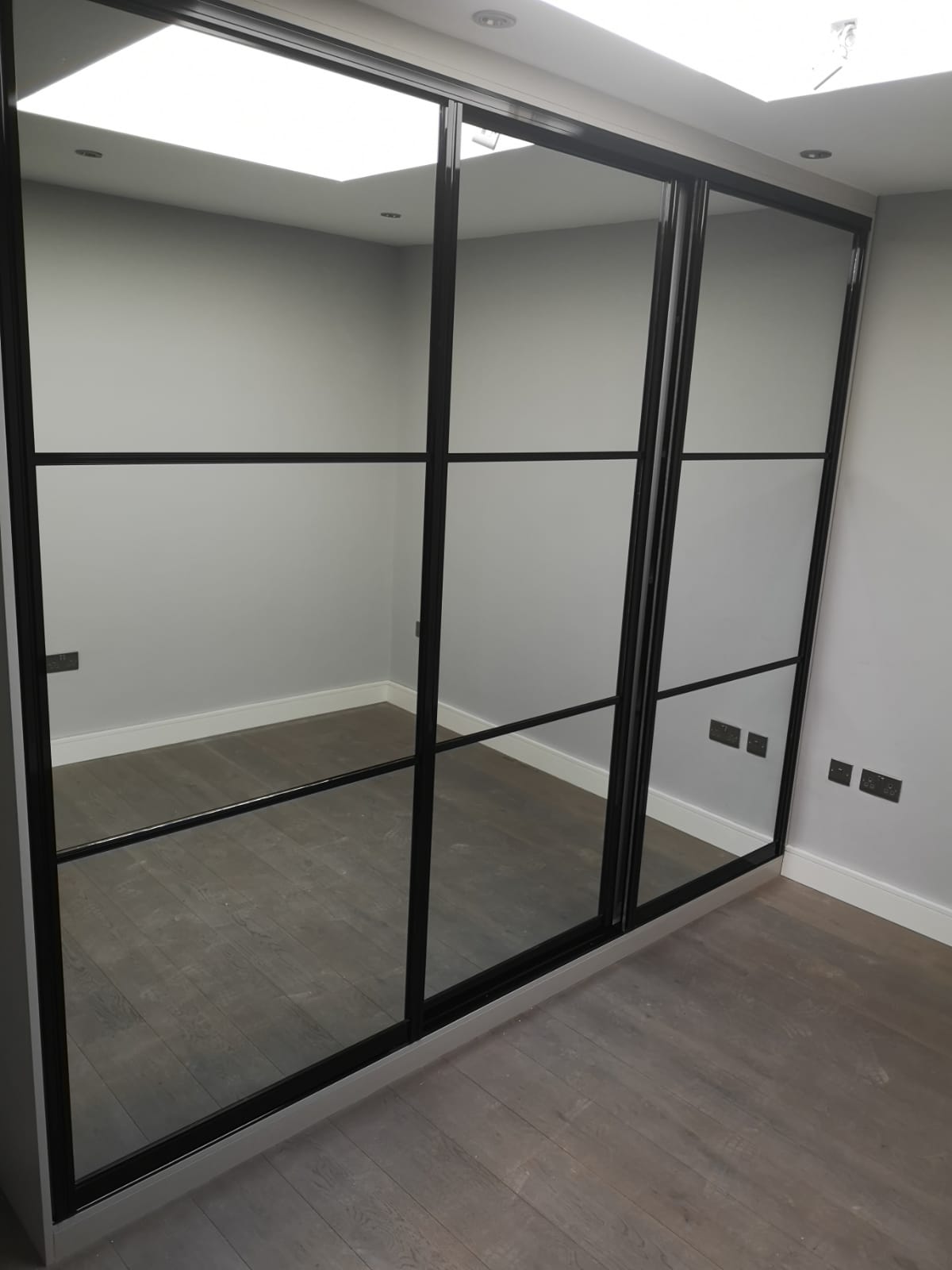 3 Panelled Sliding Wardrobe inframe & Premium Vanity Mirrors